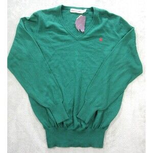 Gloria Vanderbilt Sweater Women's Sz. 38 Green V-Neck Pullover Long-Sleeve